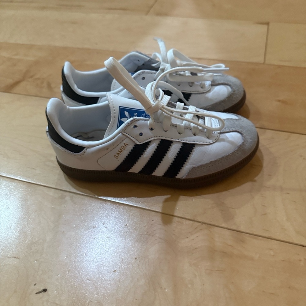 Adidas Samba White and Black Sneakers